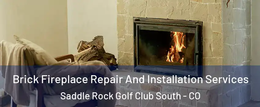 Brick Fireplace Repair And Installation Services Saddle Rock Golf Club South - CO