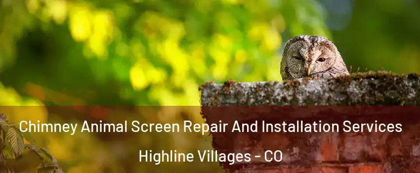 Chimney Animal Screen Repair And Installation Services Highline Villages - CO