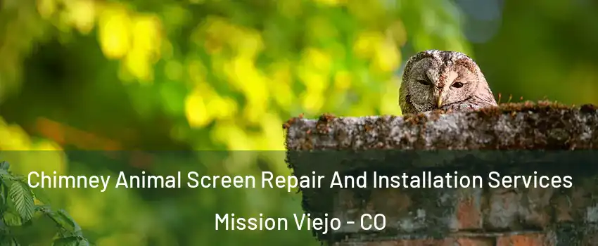 Chimney Animal Screen Repair And Installation Services Mission Viejo - CO