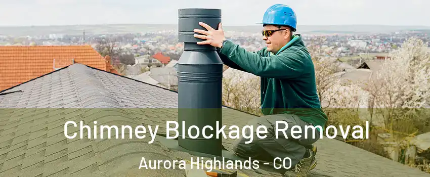 Chimney Blockage Removal Aurora Highlands - CO