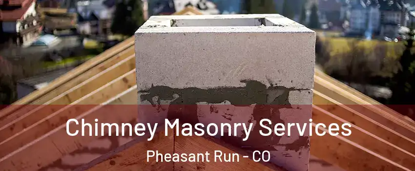 Chimney Masonry Services Pheasant Run - CO