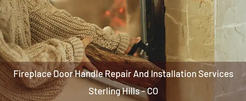 Fireplace Door Handle Repair And Installation Services Sterling Hills - CO