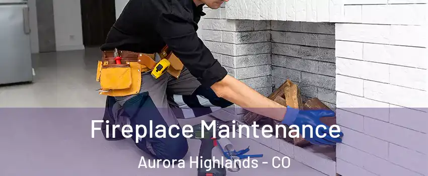 Fireplace Maintenance Aurora Highlands - CO