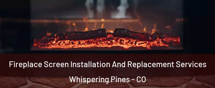 Fireplace Screen Installation And Replacement Services Whispering Pines - CO