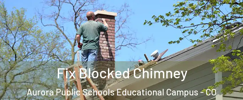 Fix Blocked Chimney Aurora Public Schools Educational Campus - CO