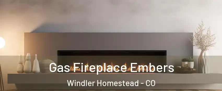 Gas Fireplace Embers Windler Homestead - CO