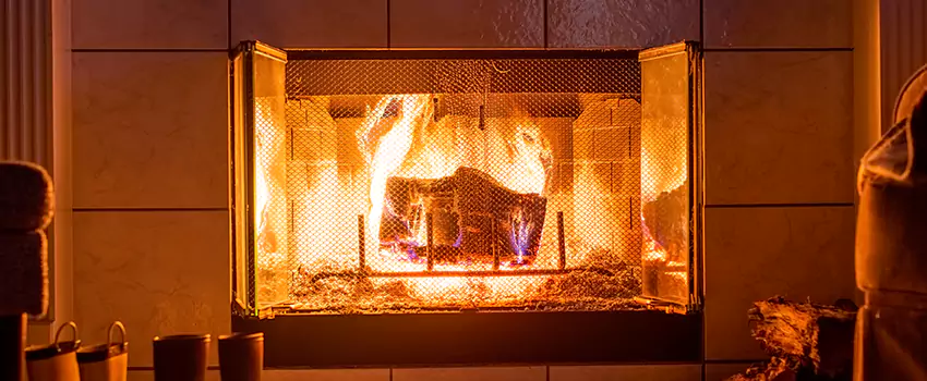 Mendota Hearth Landscape Fireplace Installation in Shenandoah, Colorado