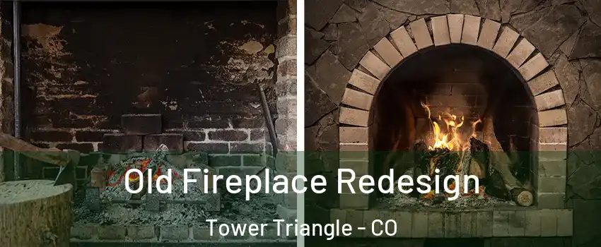 Old Fireplace Redesign Tower Triangle - CO