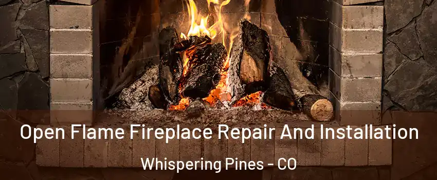 Open Flame Fireplace Repair And Installation Whispering Pines - CO