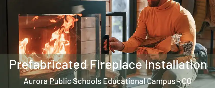 Prefabricated Fireplace Installation Aurora Public Schools Educational Campus - CO