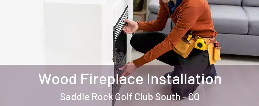 Wood Fireplace Installation Saddle Rock Golf Club South - CO